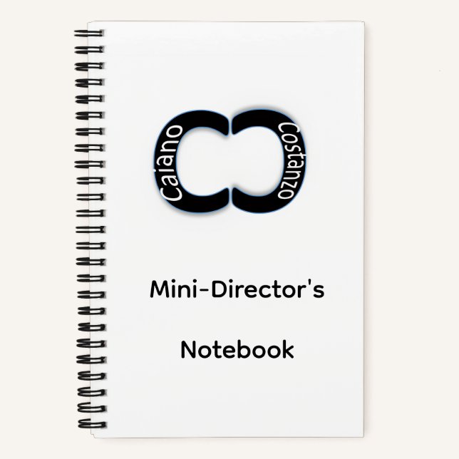 Cuaderno de director mini de CC Productions (Anverso)
