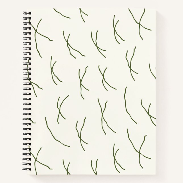 Cuaderno de diseñador de interiores de líneas abst (Anverso)