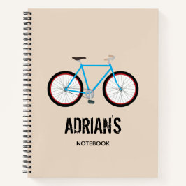 Cuaderno de diseño de bicicleta Notebook de boceto