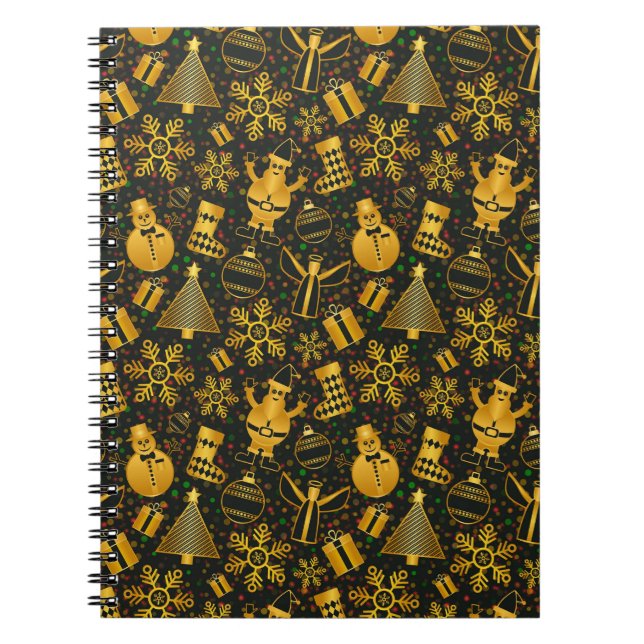 Cuaderno de diseño de Navidad y Año Nuevo (Frente)