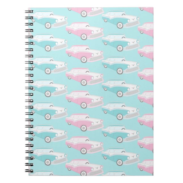 Cuaderno de diseño de patrón de impresión de coche (Frente)