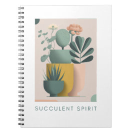 Cuaderno de diseño de planta de inspiración retro