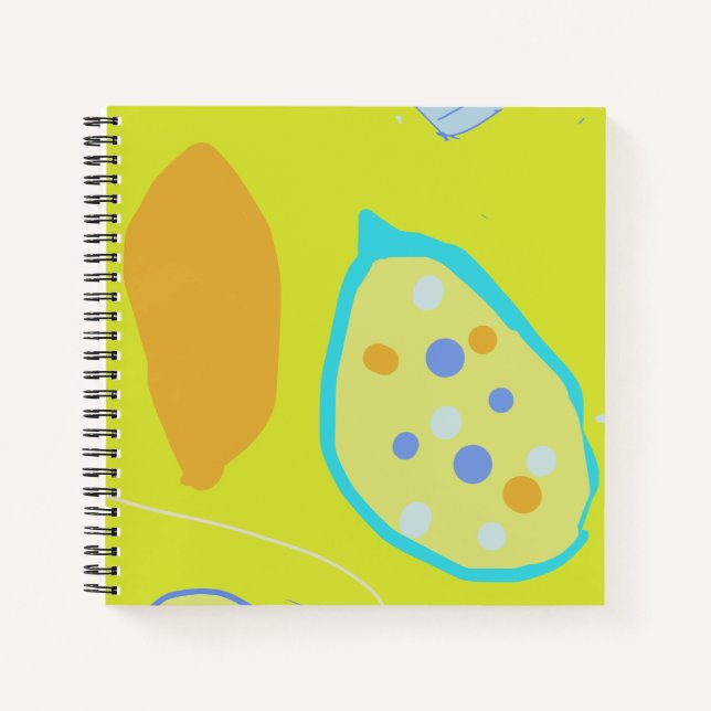 Cuaderno de diseño en color de punto abstracto (Anverso)