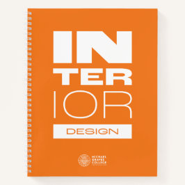 Cuaderno de diseño espiral de diseño interior de M