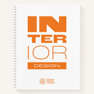 Cuaderno de diseño espiral de diseño interior de M
