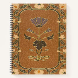 Cuaderno de diseño floral inspirado en el Art Nouv