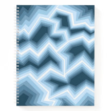 Cuaderno de diseño geométrico azul