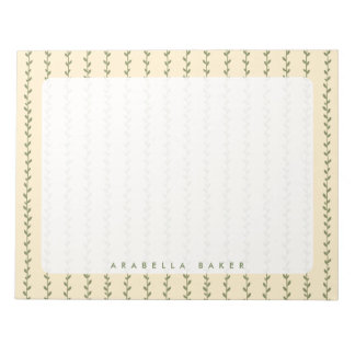 Cuaderno de diseño minimalista de flores y vegetac