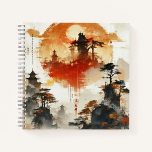 cuaderno de diseño personalizado de acuarela