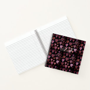 Cuaderno de diseño rojo y generoso
