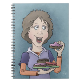 Cuaderno de donuts con rociadores