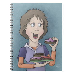 Cuaderno de donuts con rociadores