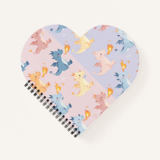 Cuaderno de Dragón Colorido Fantasía Diario Bonito