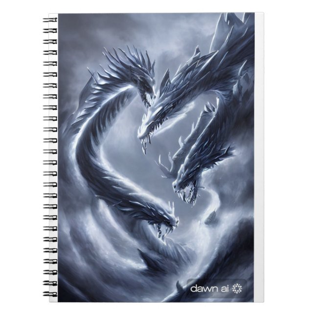 cuaderno de dragón de hielo y relámpago (Frente)