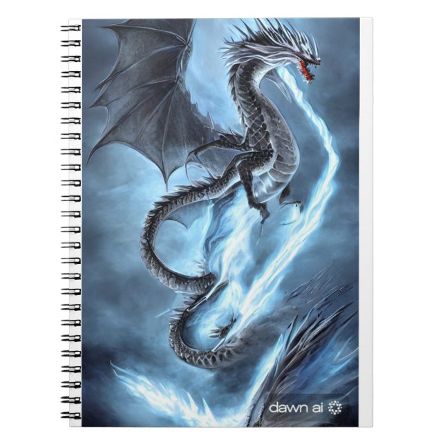cuaderno de dragón de hielo y relámpago (Frente)
