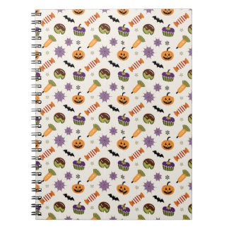 Cuaderno de dulces de Halloween espeluznantes