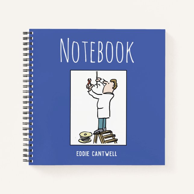 Cuaderno de electricista con nombre (Anverso)