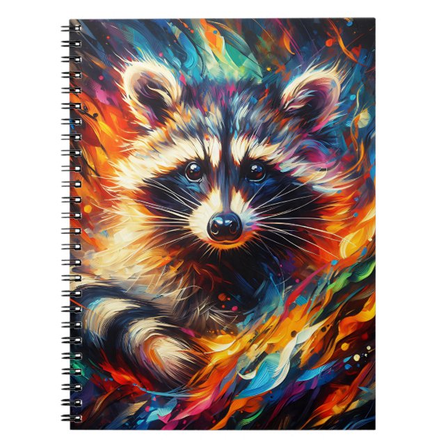 Cuaderno de Ember Mapache Radiante (Frente)