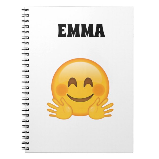 Cuaderno de Emoji Personalizado Emma  (Frente)