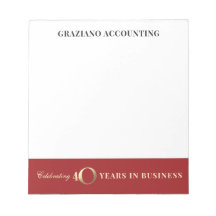 Cuaderno de empresa por 40º aniversario empresaria