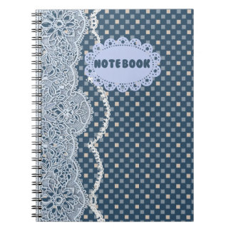 Cuaderno de encaje de Mandala Azul
