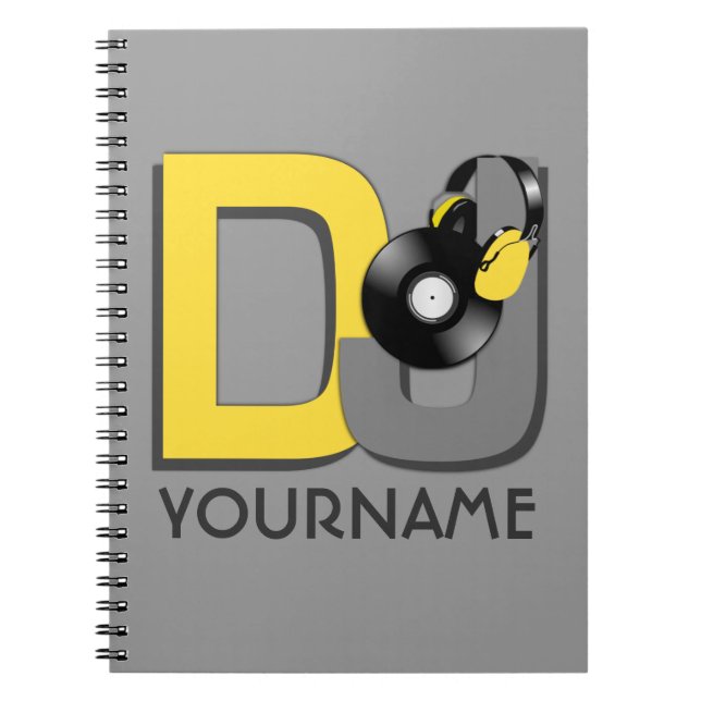 Cuaderno de encargo del color de DJ (Frente)