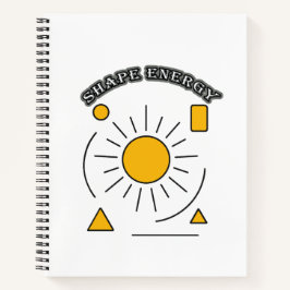 Cuaderno de energía con forma