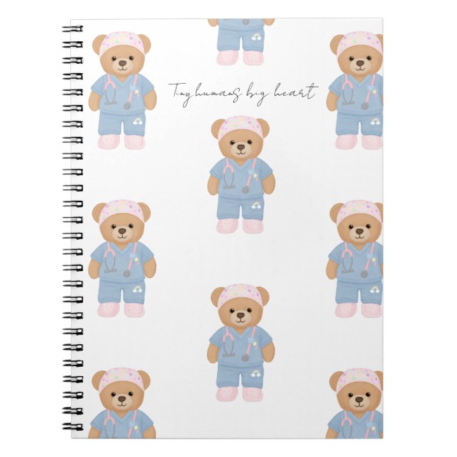 Cuaderno de enfermera pediátrica lindo (Frente)