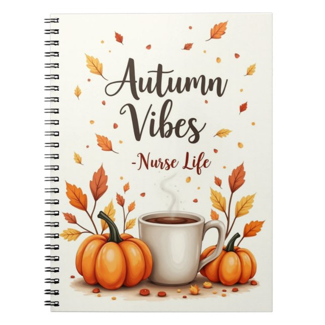Cuaderno de Enfermería Vibraciones de Otoño (Frente)