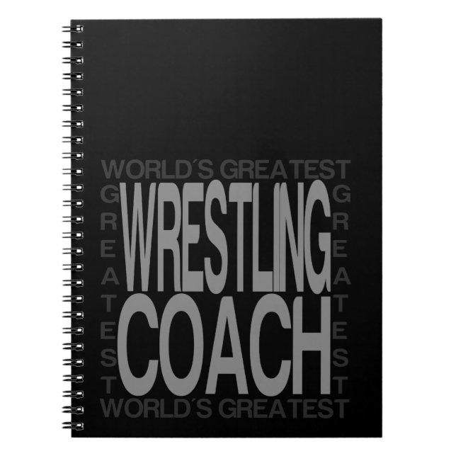 Cuaderno de entrenador de lucha libre más grande d (Frente)