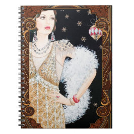 Cuaderno de época de Navidades de Art Deco
