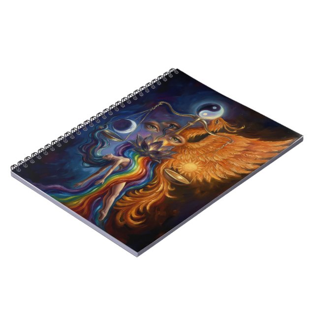 Cuaderno de equilibrio Yin Yang de fénix (Lado Izquierdo)