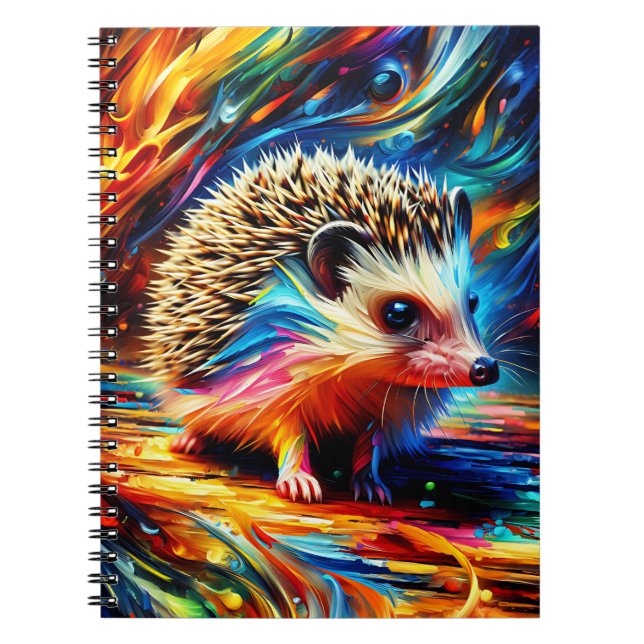 Cuaderno de erizo con plumas (Frente)