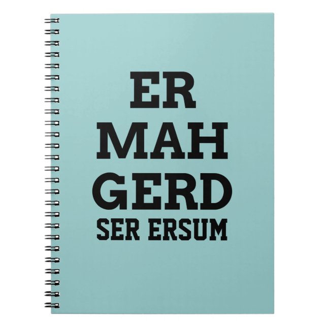Cuaderno de Ermahgerd (Frente)