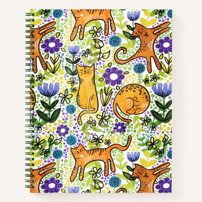 Cuaderno de esbozo de gatos de jardín (Anverso)