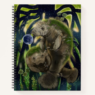 Cuaderno de esbozo de Manatee de balance frágil