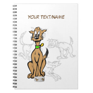 Cuaderno de esbozo de Personalizable de perro sent