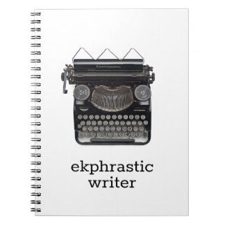 cuaderno de escritores ekfrascos con motivos de má
