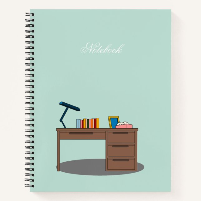 Cuaderno de escritorio para estudiar a medianoche (Anverso)