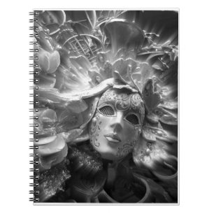 Cuaderno de escritura de máscara de carnaval elega