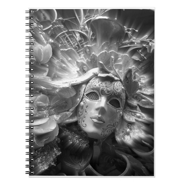Cuaderno de escritura de máscara de carnaval elega (Frente)