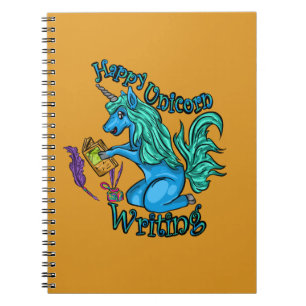 Cuaderno de escritura de Unicornio feliz