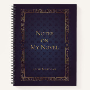 Cuaderno de escritura elegante y personalizado par