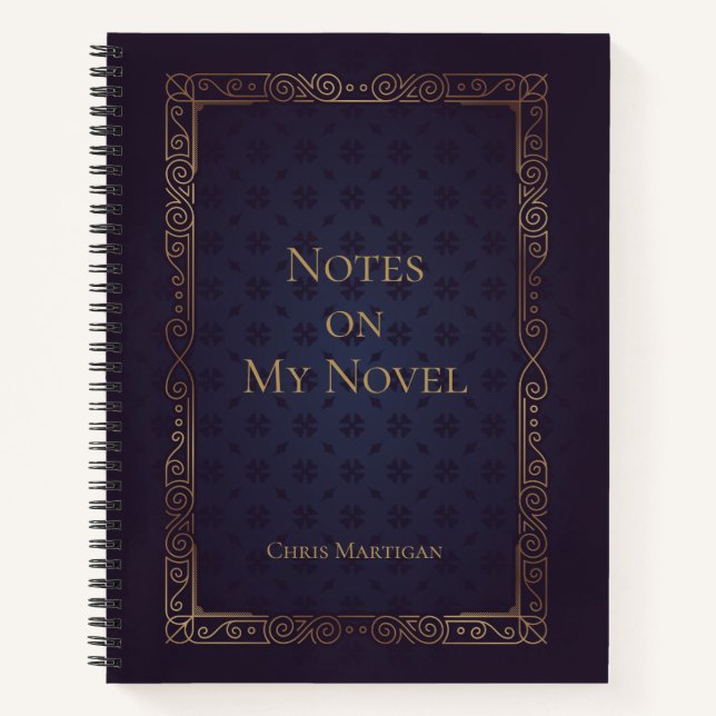 Cuaderno de escritura elegante y personalizado par (Anverso)