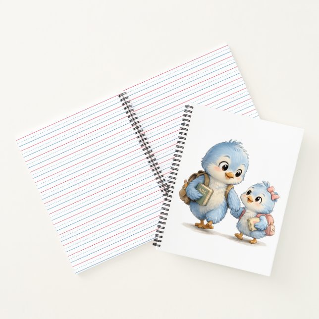Cuaderno de escritura Little Blue Bird (Interior)