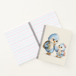 Cuaderno de escritura para hermano pájaro azul peq