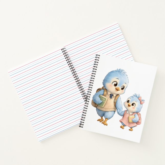 Cuaderno de escritura para hermano y hermana pajar (Interior)