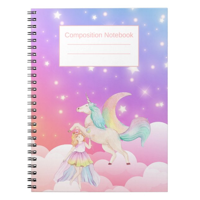 Cuaderno de escritura rayado para la escuela, nota (Frente)