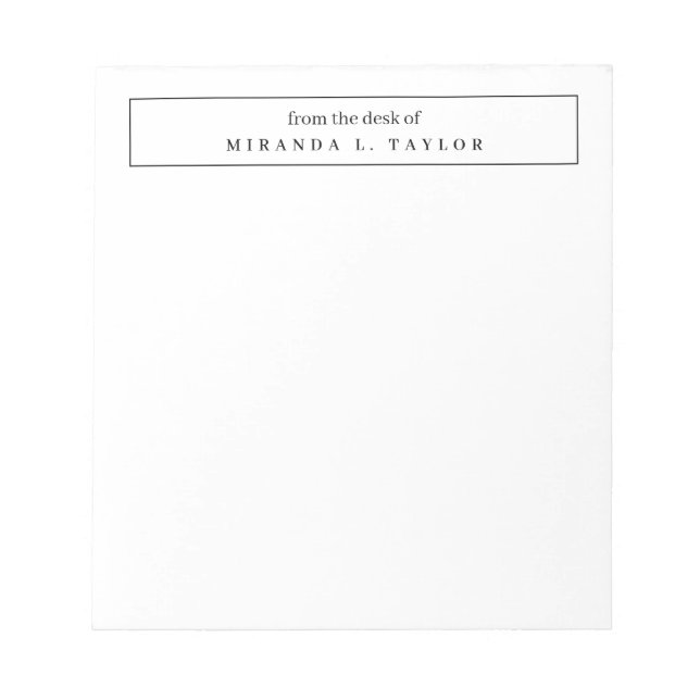 Cuaderno De Escritura Simple Y Elegante De Sobre M (Frente)