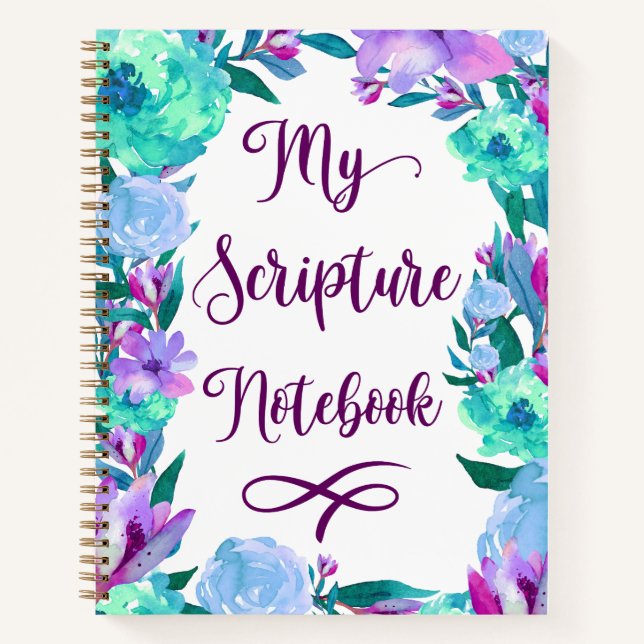Cuaderno de Escrituras Florales Acuarela (Anverso)